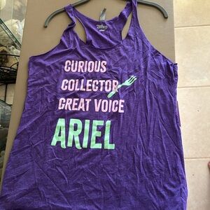 Disney Ariel Little Mermaid Purple Tank Top